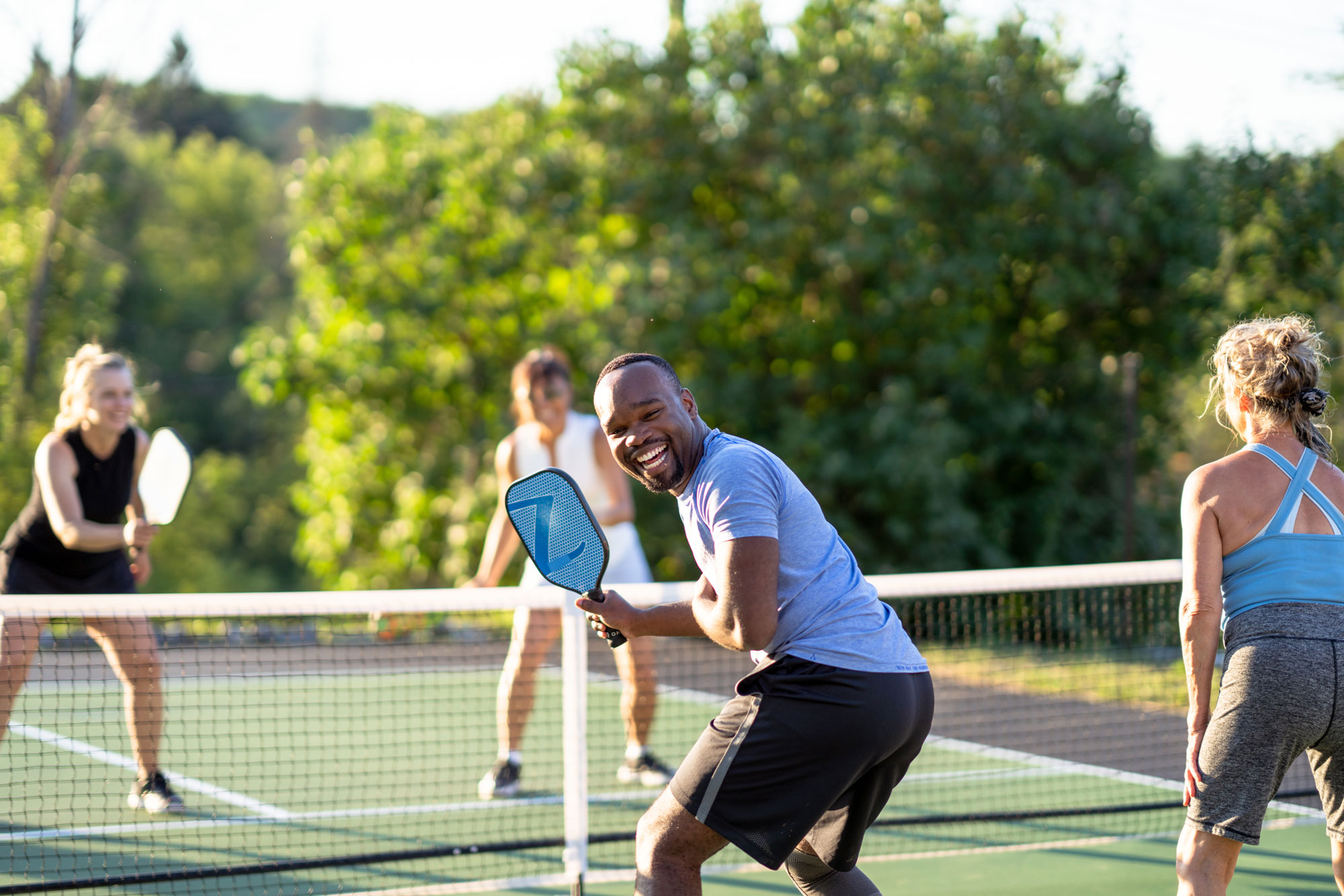 people playing pickle ball