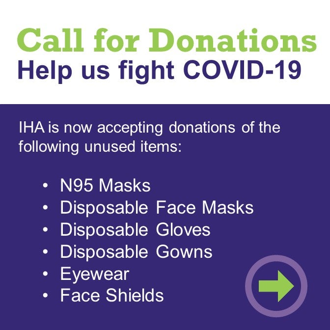 IHA CALL FOR DONATIONS: HELP US FIGHT COVID-19