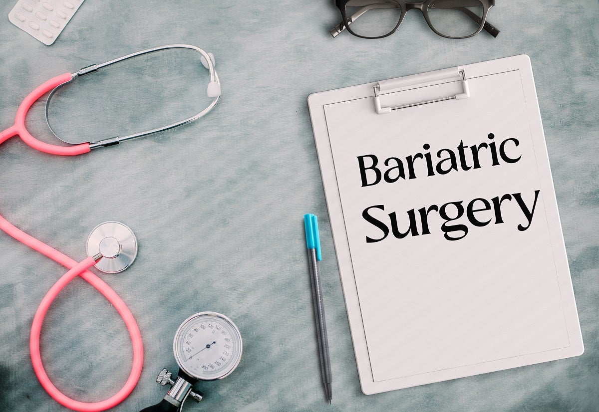 sign with words bariatric surgery