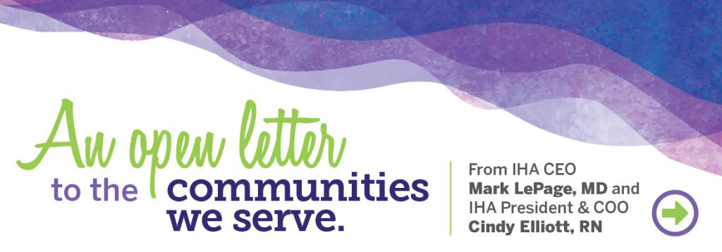 An open letter to the communities we serve.